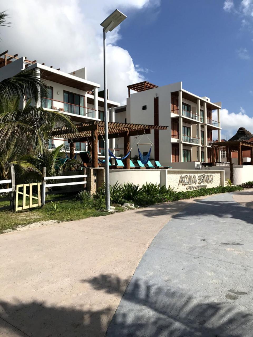 Aquastar Hotel & Apartments Mahahual Exterior foto